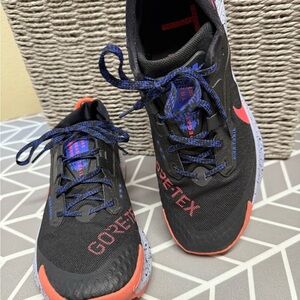 Gore-Tex Pegasus Trail Black with Blue and orange Accents